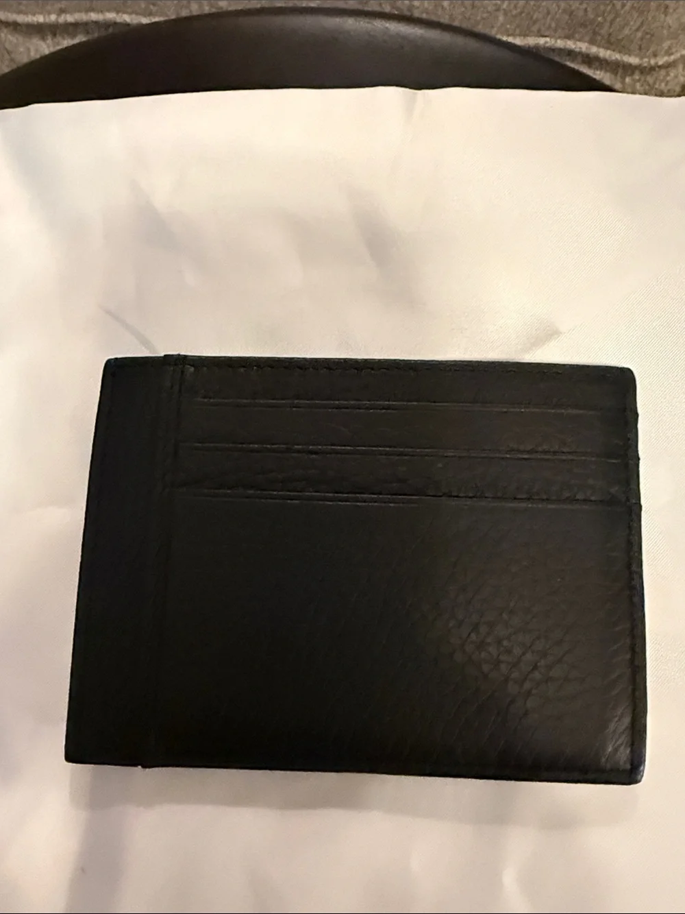 BOSS Black Pebble-Grain Leather Card Holder